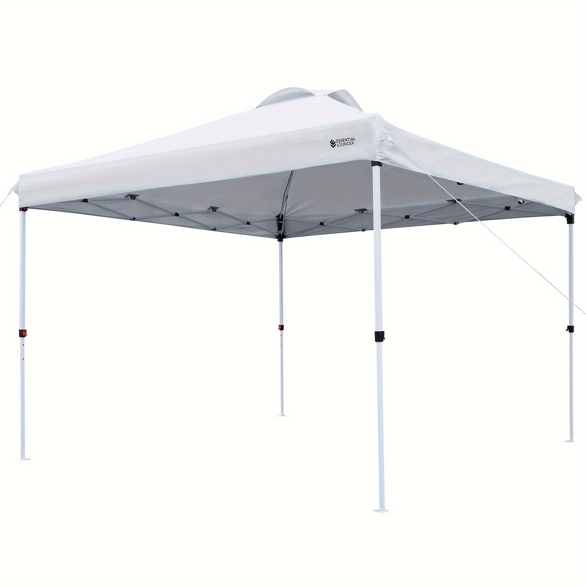 

10'x10' Pop Up Canopy, Portable Folding Instant Canopy Tent With Roller Bag, 4 Sand Bags, Outdoor Canopies, Quick Easy Setup Canopy, White