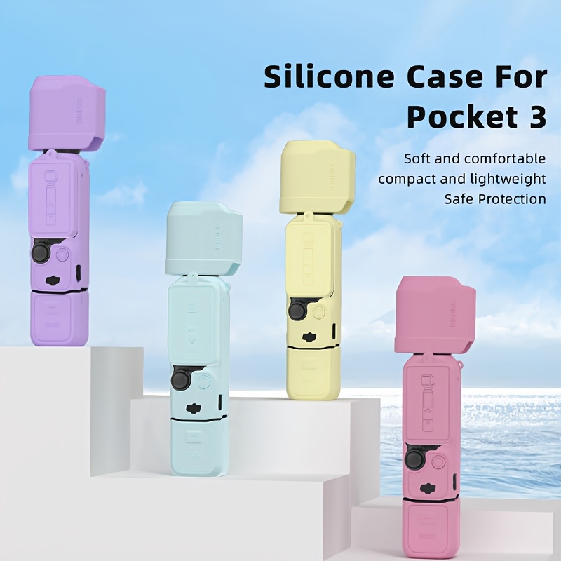 

Dji Pocket 3 Silicone Protective Case, -resistant Lens Cover Sleeve With Creator Combo Accessories, Pocket 3, Lens Protector