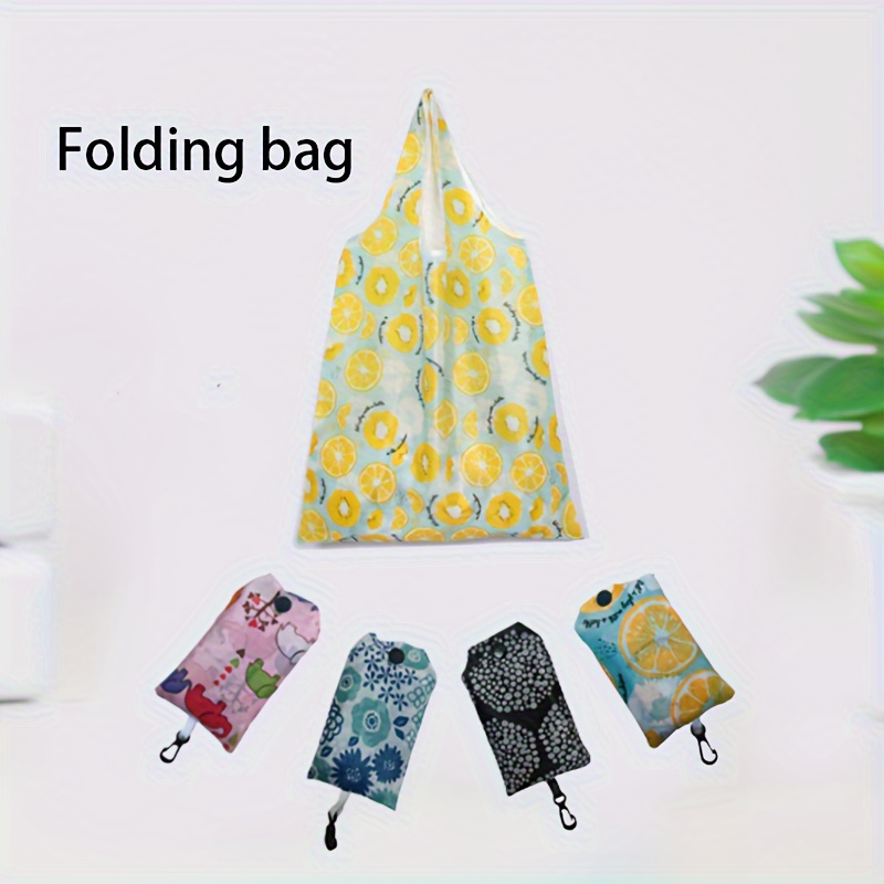 

Graphic Pattern Tote Bag, Large Capacity Reusable Shopping Bag Foldable Bag