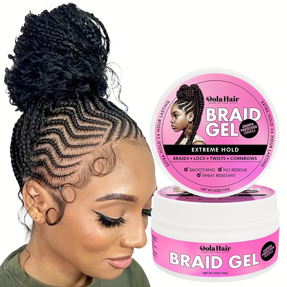 Braiding Gel - Braid Balm Control Edge Lock Gel  Hair Jam Strong Hold,  Smooths, and Tames Frizz, No for All-Day Locks, Twist and Edge Styling Gel  Homraa : : Beauty 