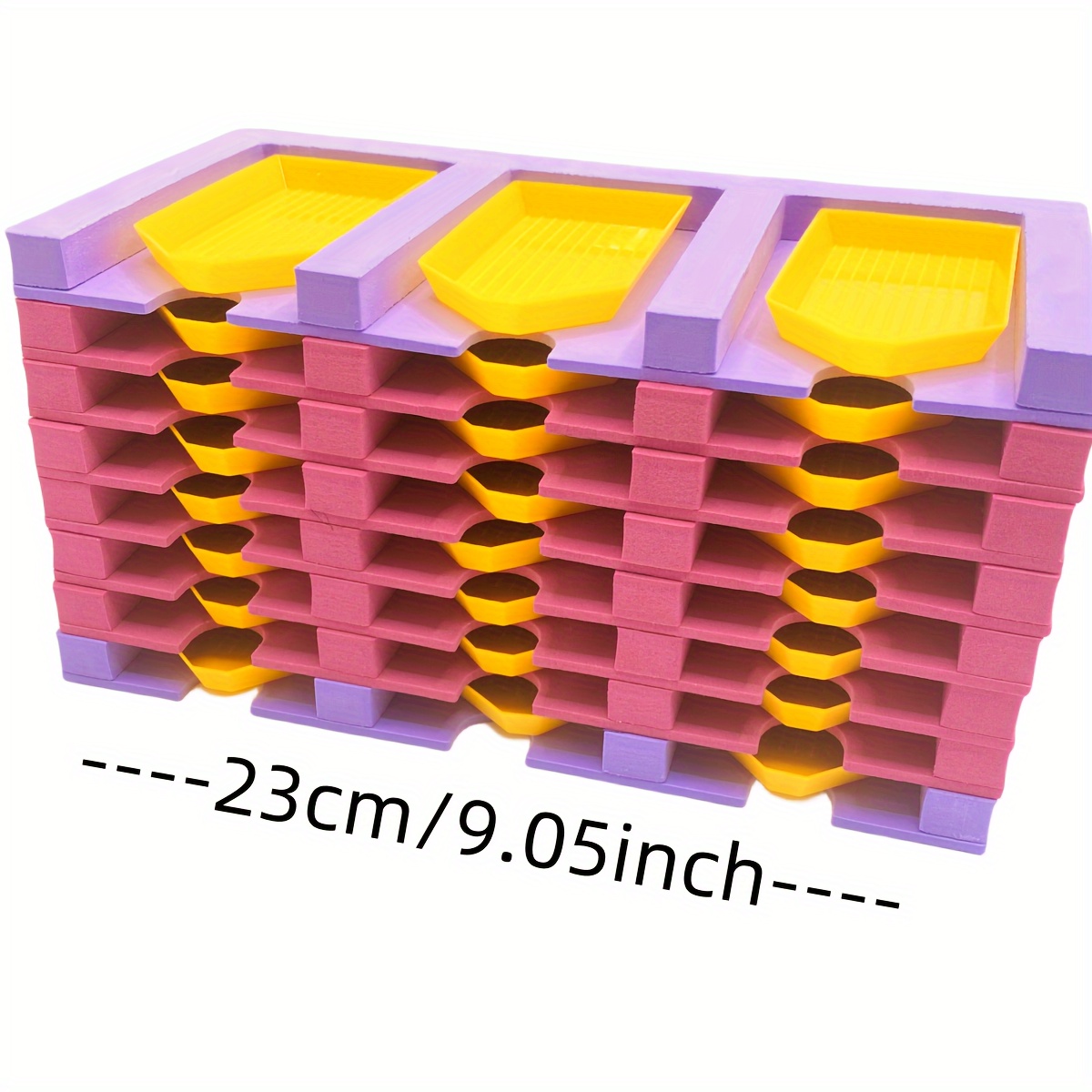 Image of Organizer For Diamond Painting With 24 Compartments, Including 24 Large Trays For Supplies And Storage For Rhinestone Dot Tools