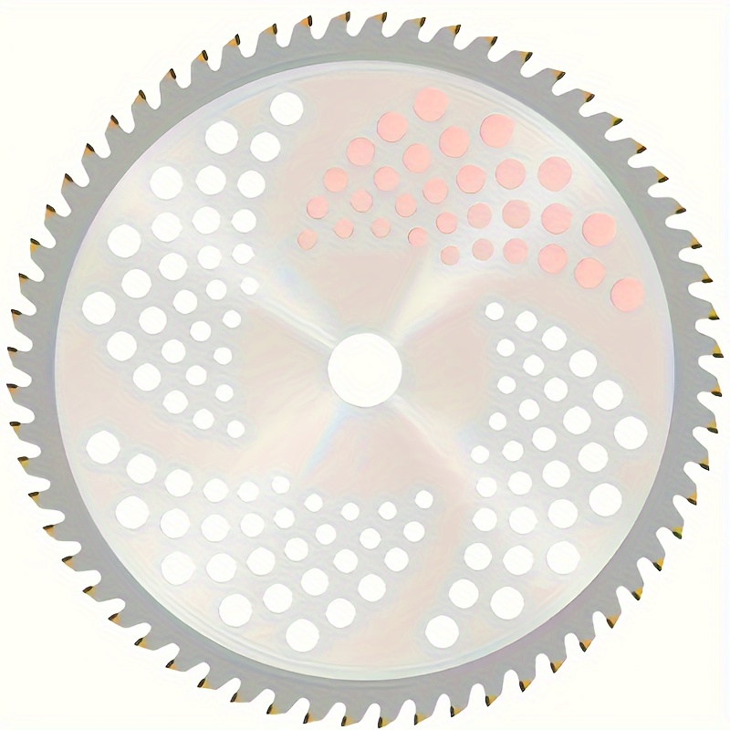 60 tooth alloy lawn mower blade durable and sharp for land clearing irrigation crop harvesting and more suitable for harder shrubs crops and miscellaneous use details 2