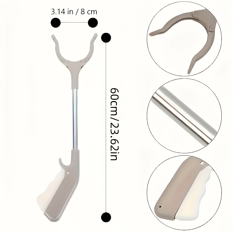 TEMU Lightweight Trash Picker With 360° Rotating Function, Ergonomic Handle, Foldable Design, Durable For Seniors, , Home Cleaning Aid