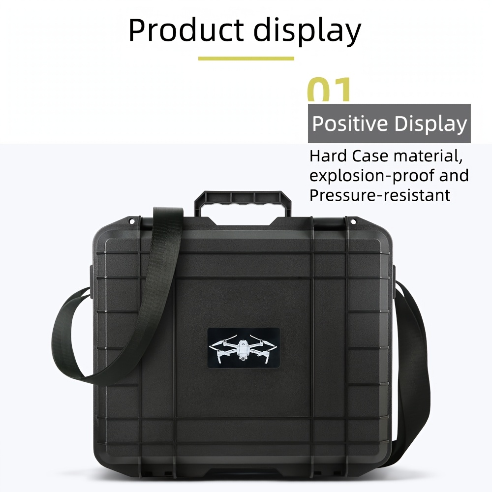 proof waterproof case for dji neo flight glasses n3 durable pp material portable uav protective box with shoulder strap black seejie details 7