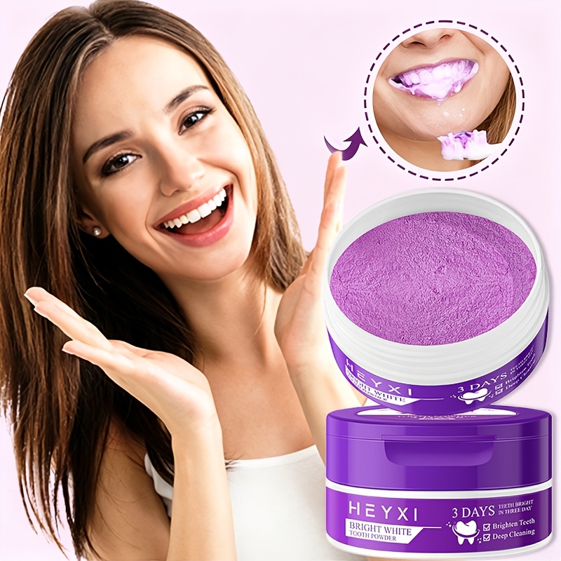 purple teeth powder deep cleaning   breath essential for personal care Product details 3