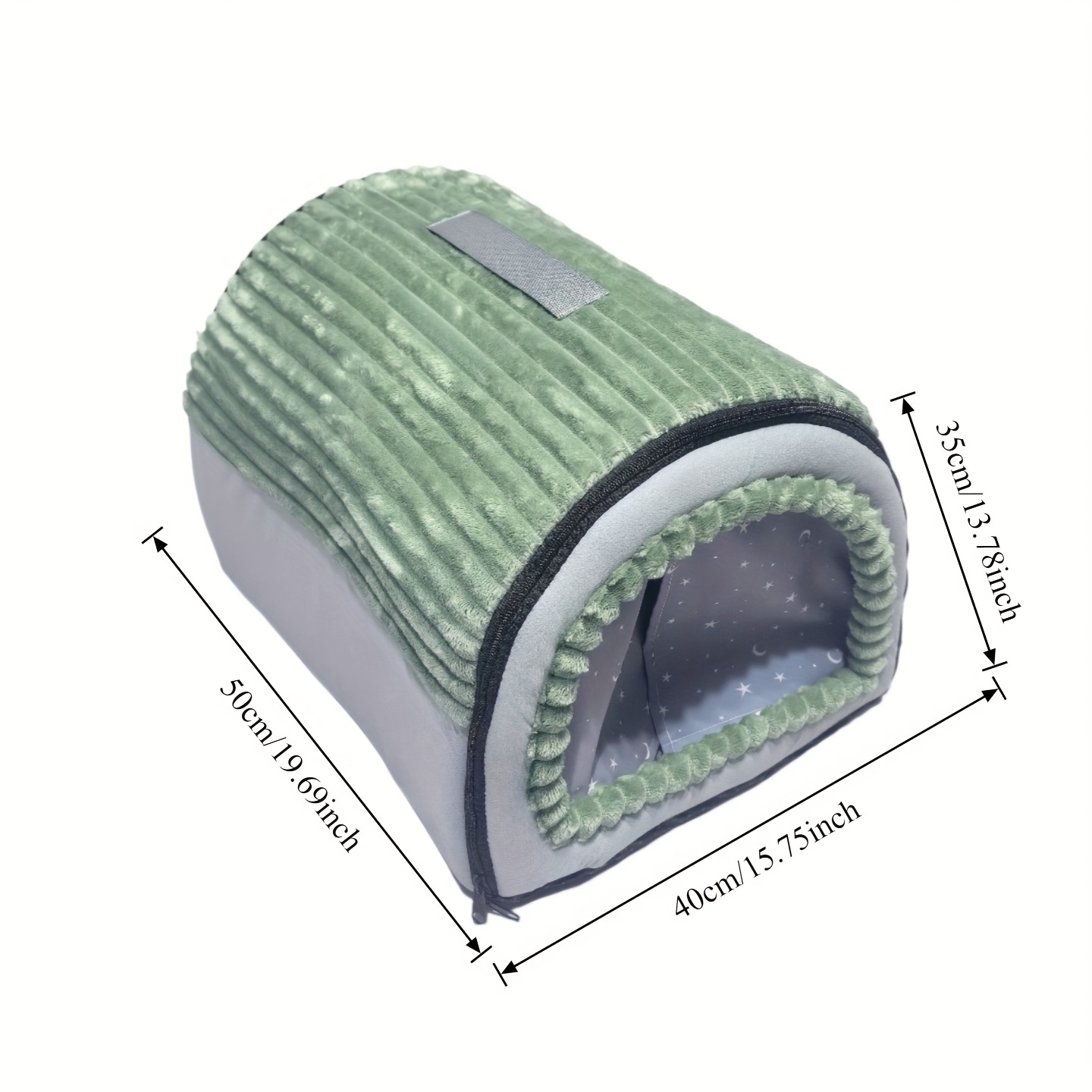 designer plush cat bed with a starry inner lining comfortable and warm Product details 2