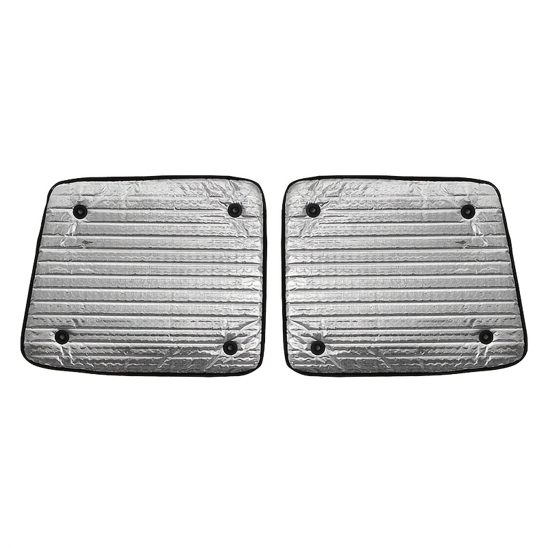 TEMU 2 Car Rear Window Insulation Sun Shades, Suitable For Transporter 15>19 Models With Rear , 80*70cm With 8 Suction Cups