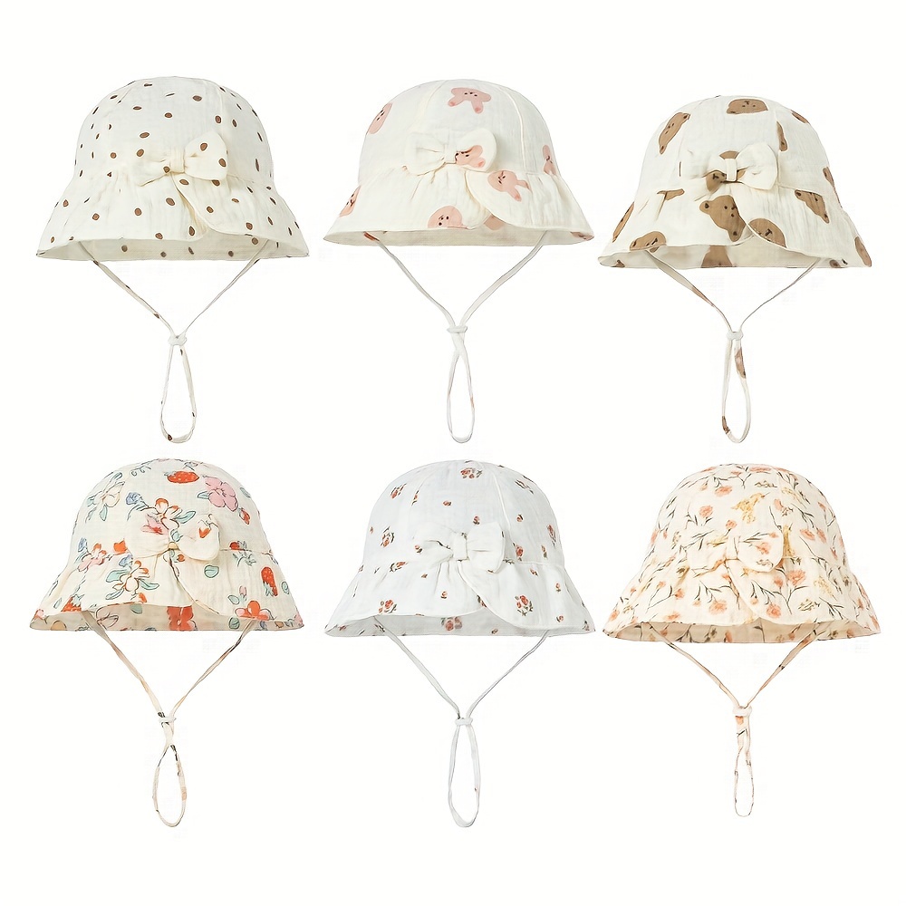 Fashion Baby Petal Brim Straw Woven Hat Sun Protection Lace