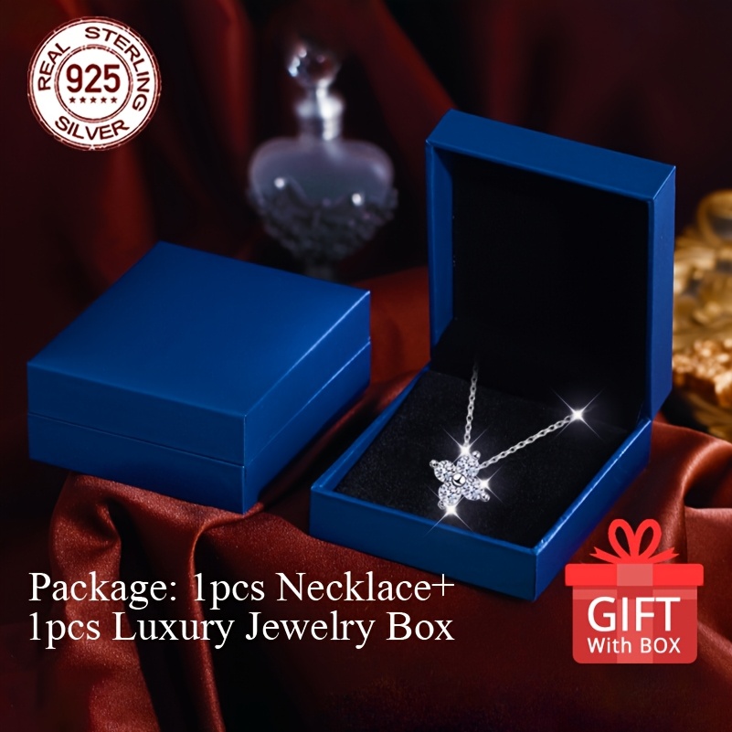 925 Silver 4-Leaf Clover Pendant Necklace
