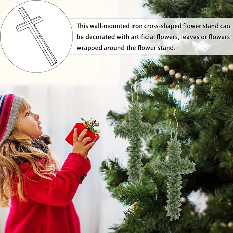 3pcs cross shaped metal flower wreath frame flower garden Temu