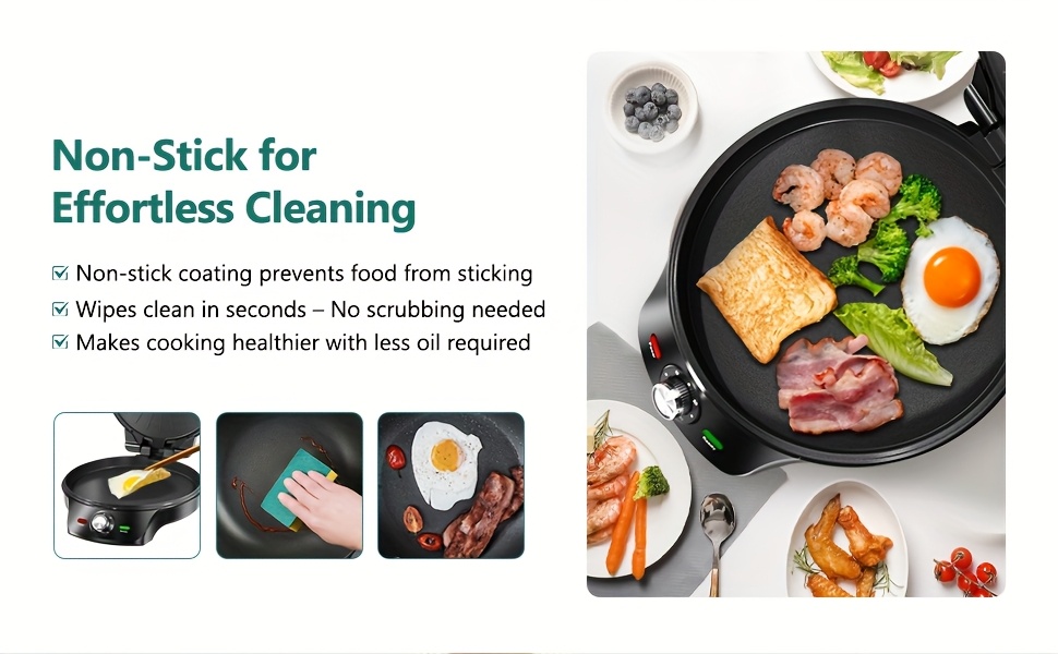 1500w indoor electric grill and pizza maker dual sided cooking with non stick grilling surface 30 min timer auto shut   for bbq steak pizza quesadillas sandwiches veggies   appliance gift for home cooks christmas presents quick meals   durable construction busy professionals Product details 2