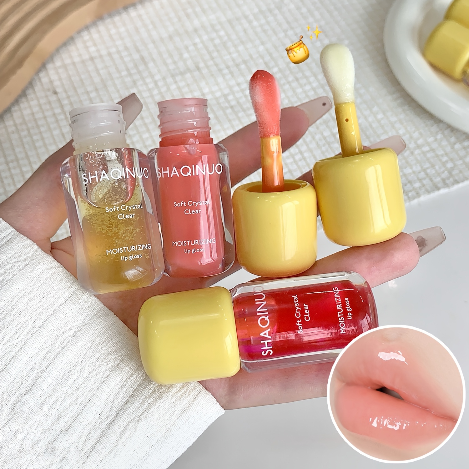 Moist Crystal Clear Lip Gloss for Watery Glass Lip Effect