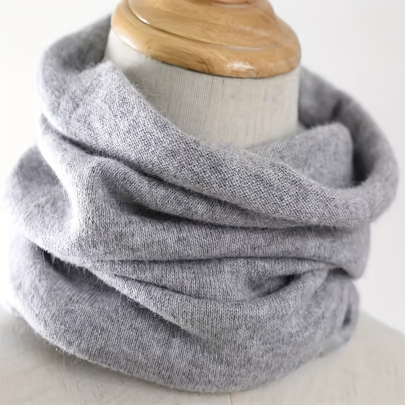 

Luxurious Cashmere Neck Gaiter Scarf For Women, 80% Polyester 20% Cashmere, Mature Style Knitted, , Windproof, Warm & Breathable, With No Feathers, For Outdoor Activities, Machine Washable