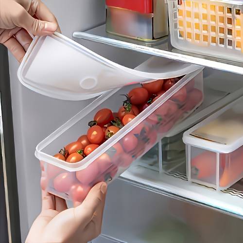 6pcs food grade plastic fresh keeping boxes with lids 3pcs lids and 3pcs boxes for scallions ginger garlic noodles eggs kitchen essentials