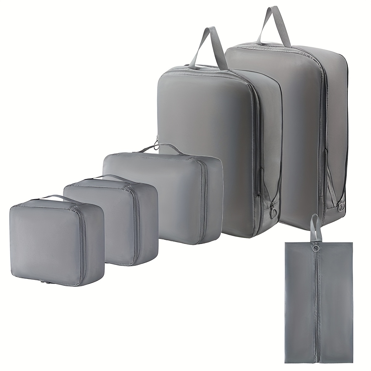 TEMU A Set Of 6 Customized Storage Bags, Ideal For Organizing Clothes, Pants, Shoes, Socks, Toiletries, , Lightweight And Portable For