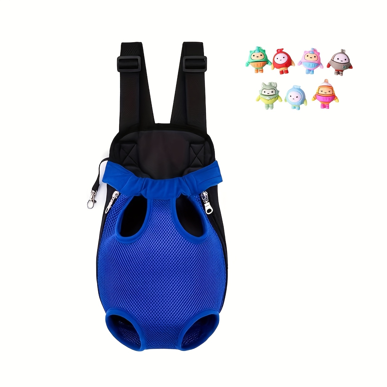 A Must-have For Christmas!breathable Mesh Pet Backpack, Adjustable Shoulder Strap, Zipper Closure, Built-in Leash, Suitable For Dogs And Cats, Christmas Gift