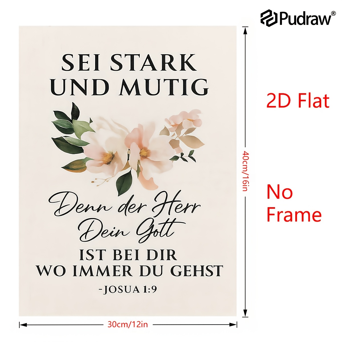 E-shop 2D-Flach, . Inspirierendes florales Zitat rahmenlose Leinwand-Wandkunst – Minimalistische moderne Wanddeko für Wohnzimmer, Schlafzimmer, Büro |
