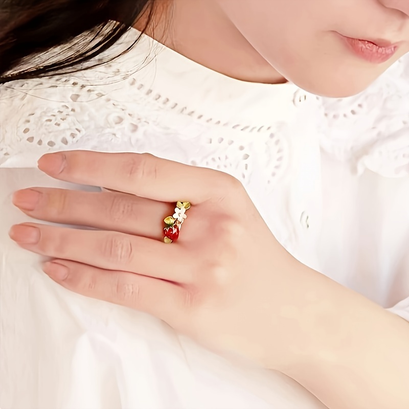 

Charm, Elegant Strawberry & Floral Women's - Cute Alloy Fashion Accessory, & Parties
