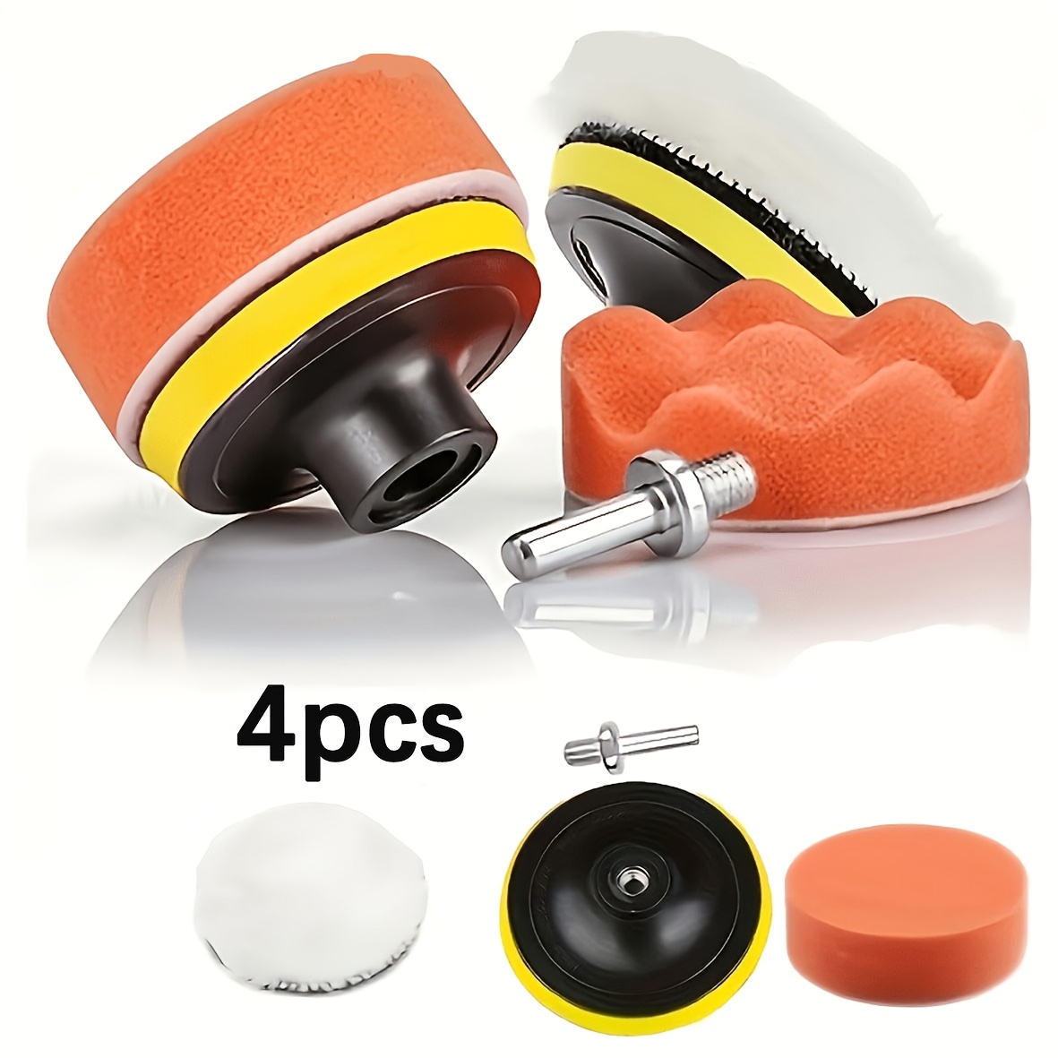 TEMU Practical Car Polishing Set, Scratch Repair Tool, Waxing Polishing Disc, Suitable For Cars, Motorcycles, Bicycles, And Household Cleaning