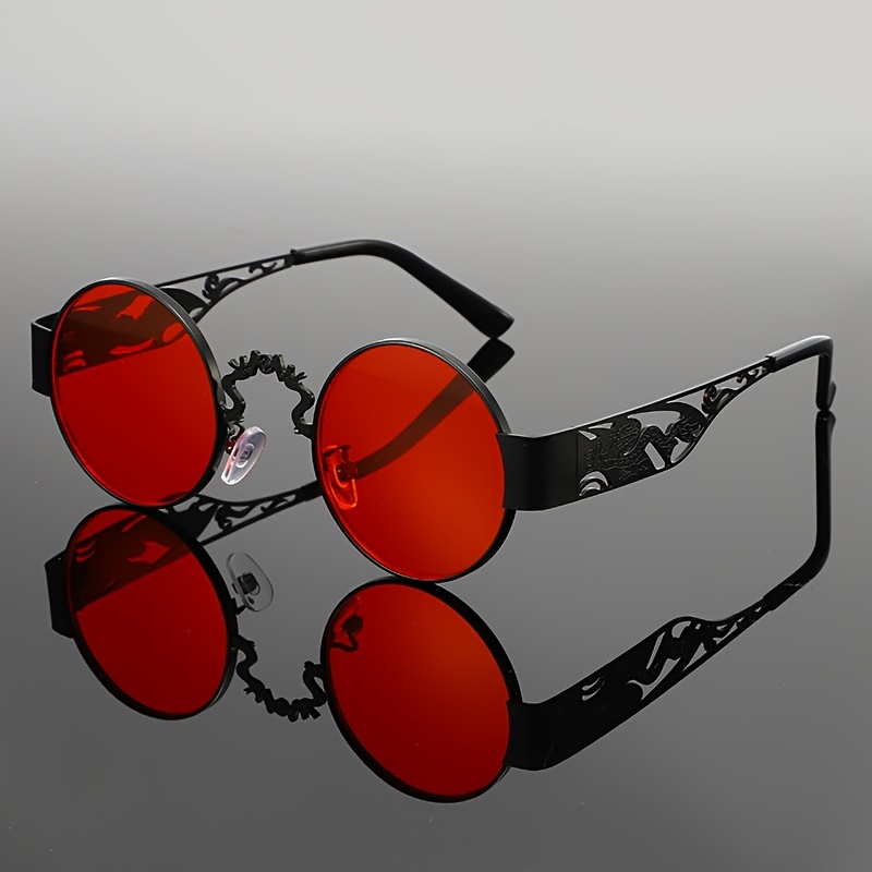 Round-frame retro glasses