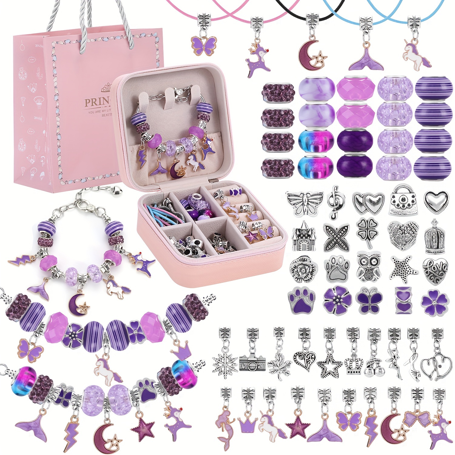 

de de bracelet 68 pièces de perles et , la de , kit de de bracelet et en perles DIY, de la série et l'artisanat, d'art et d'artisanat et , un coffret organisateur de portable, cadeau de 2025