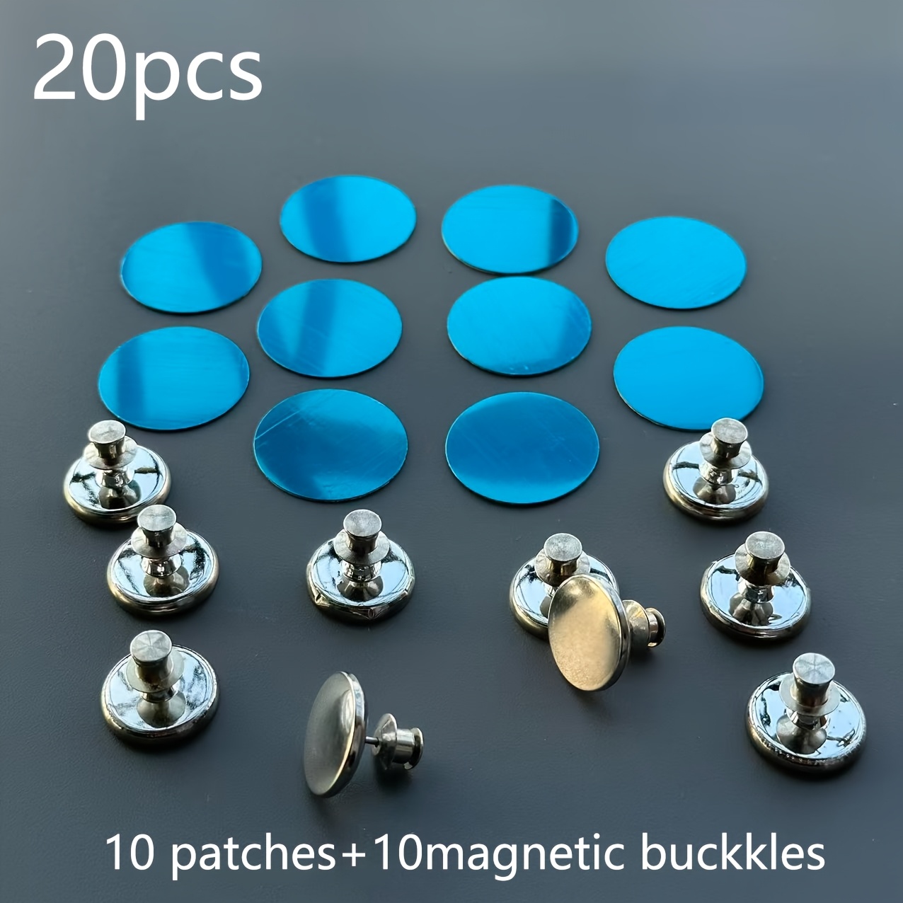 E-shop 12/20 Stück Vorhangbänder, magnetische Metallhaken, magnetische Schnallen, geeignet für Vorhänge, Duschvorhänge, einfach zu installierende,