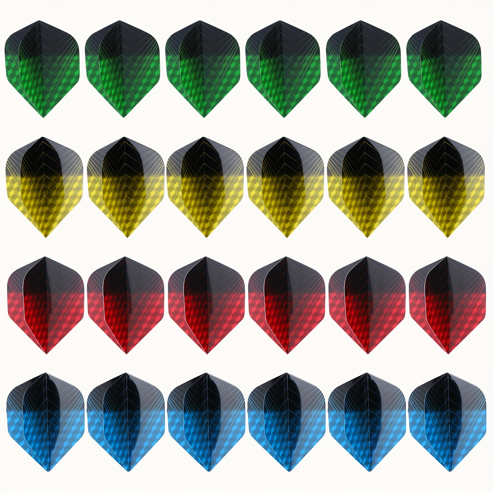 24pcs Darts Flights 4 Colors Darts Accessories