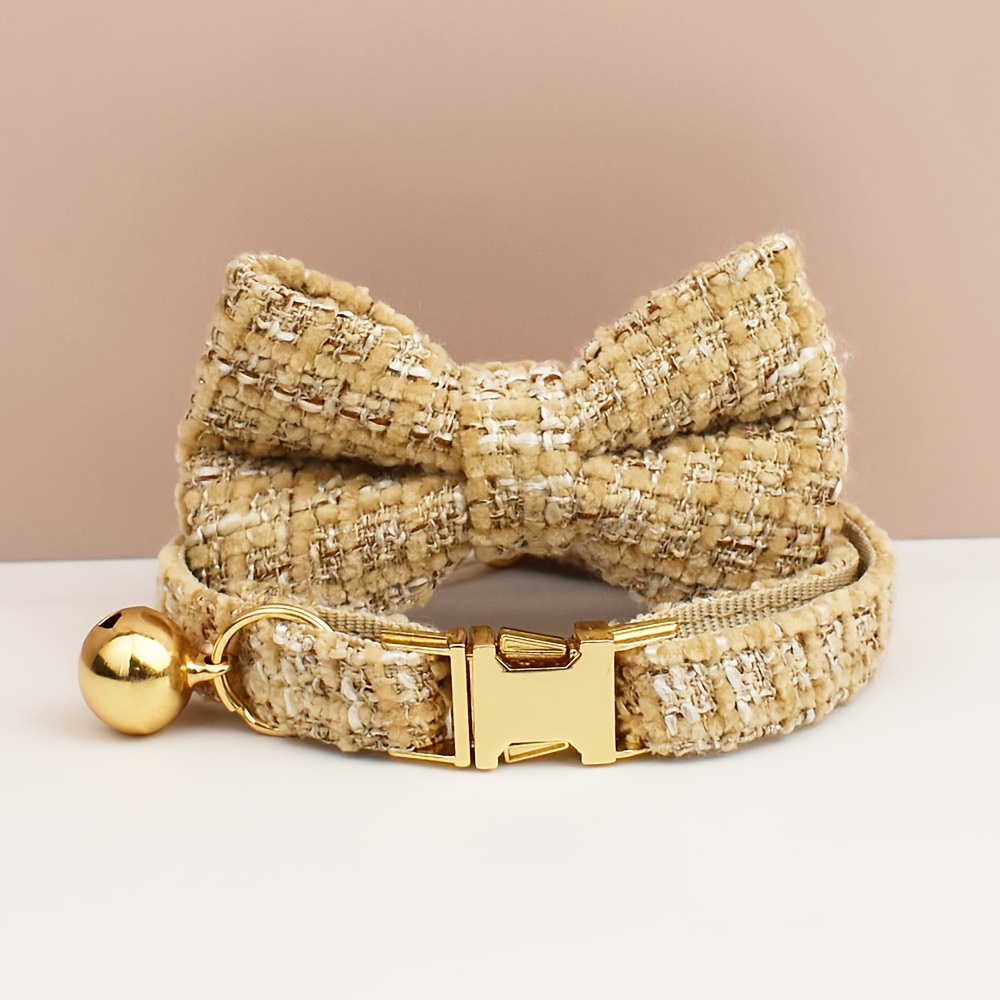 Custom Cat Collars with Bows and Bells, Adjustable Design