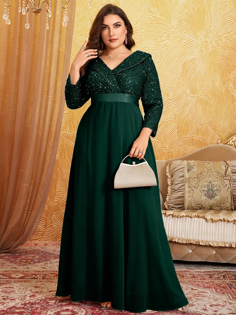 plus size plus size doll v neck 3 4 sleeve sequin - Temu Mauritius plus size plus size doll v neck 3 4 sleeve sequin - Temu Mauritius