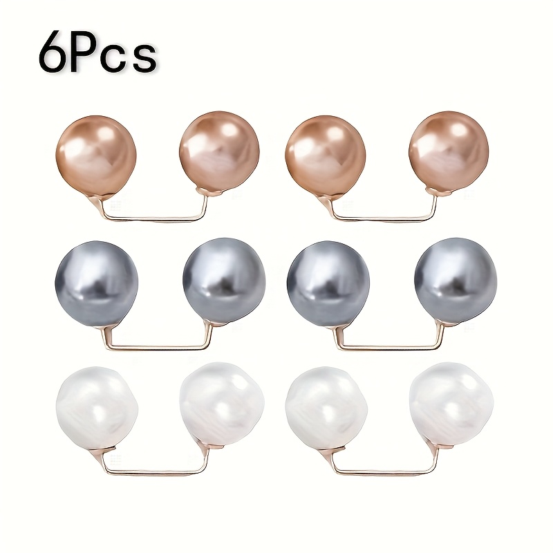 TEMU Confezione da 6 spille antiscivolo a 3 colori, clip per cintura, chiusure per abbigliamento e spille decorative versatili