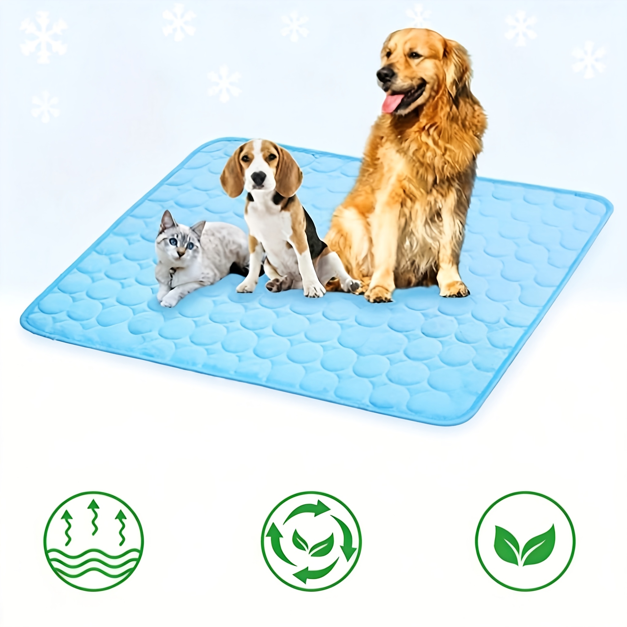 kühlmatte für hunde und katzen: atmungsaktives, waschbares haustierbett mit polyesterfaserfüllung, ideal für sommer, autositz und kleine hausabdeckungen, hunde kühlmatte