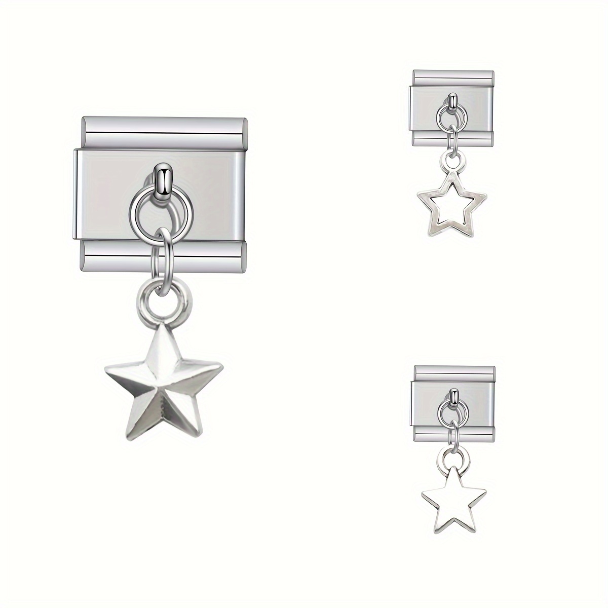 Stars Charm Links Bracelet Fit for 9mm Bracelet DIY