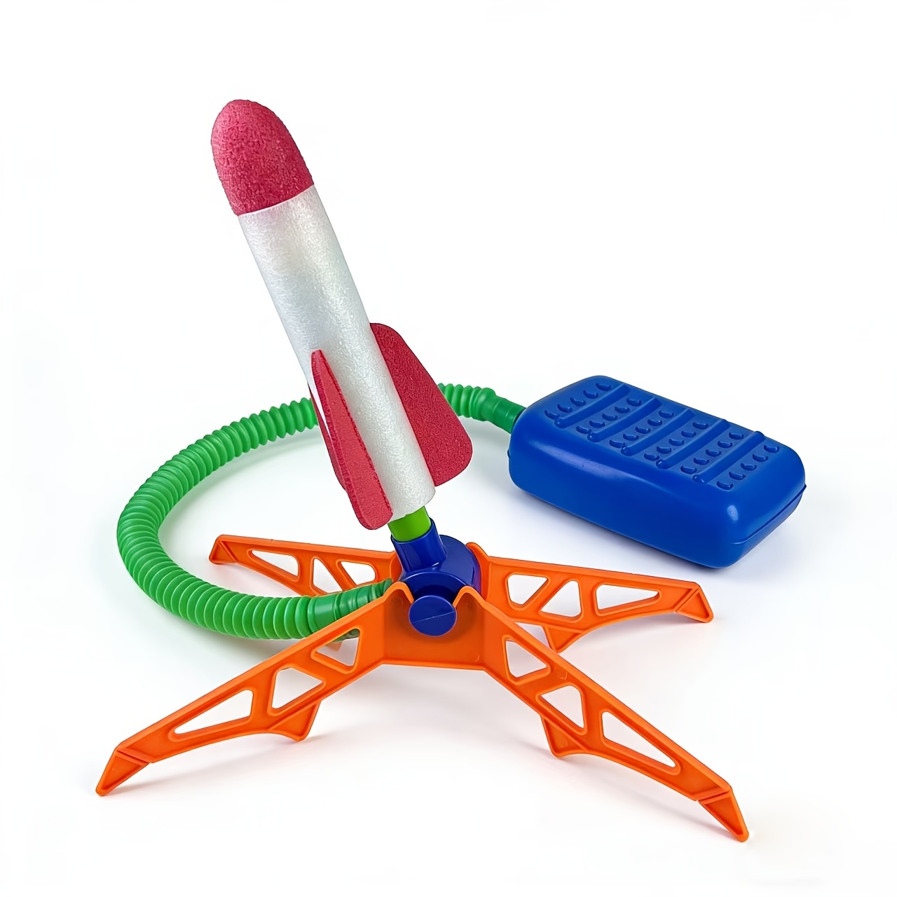 toy rocket launchers with foam     pump air powered launch toys fun for outdoor and indoor activities   birthday gifts   in mixed colors