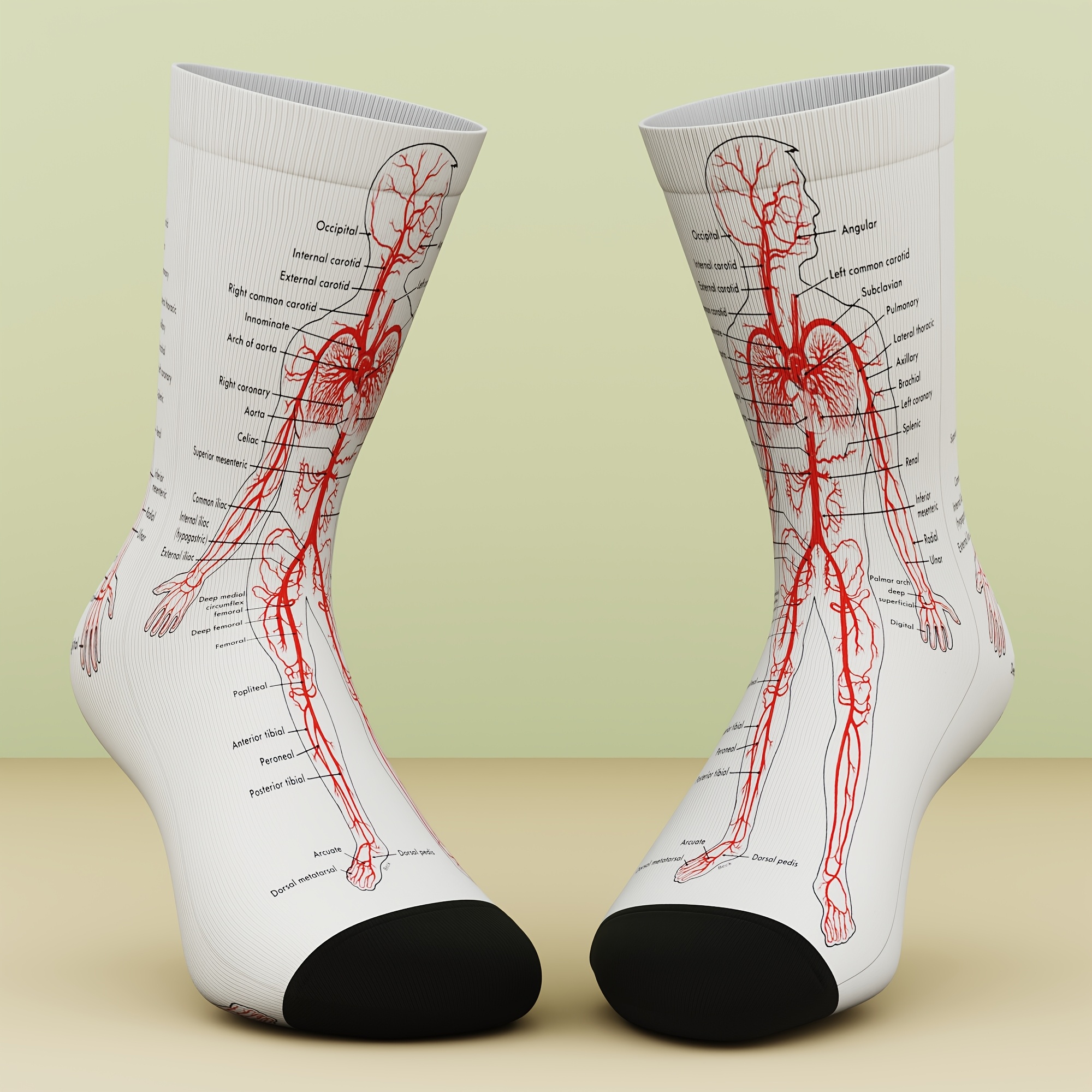 TEMU A Pair Of Unisex Socks, Creative Patterns, Fun And Fashionable, Suitable For Outdoor Sports, Comfortable And Breathable, Sock Gift, 3d Digital Printing Technology