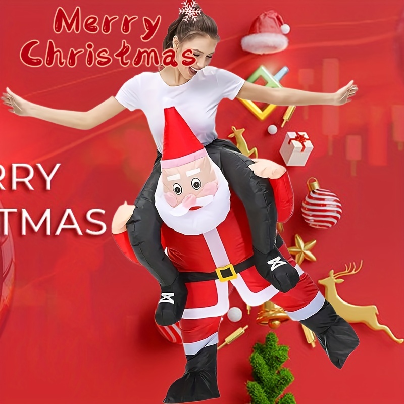 anime inspired funky inflatable santa claus carry costume Temu