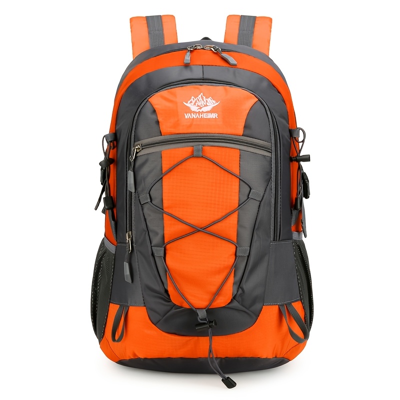 Hiking Backpack with Multiple Compartments and Elastic Drawstring