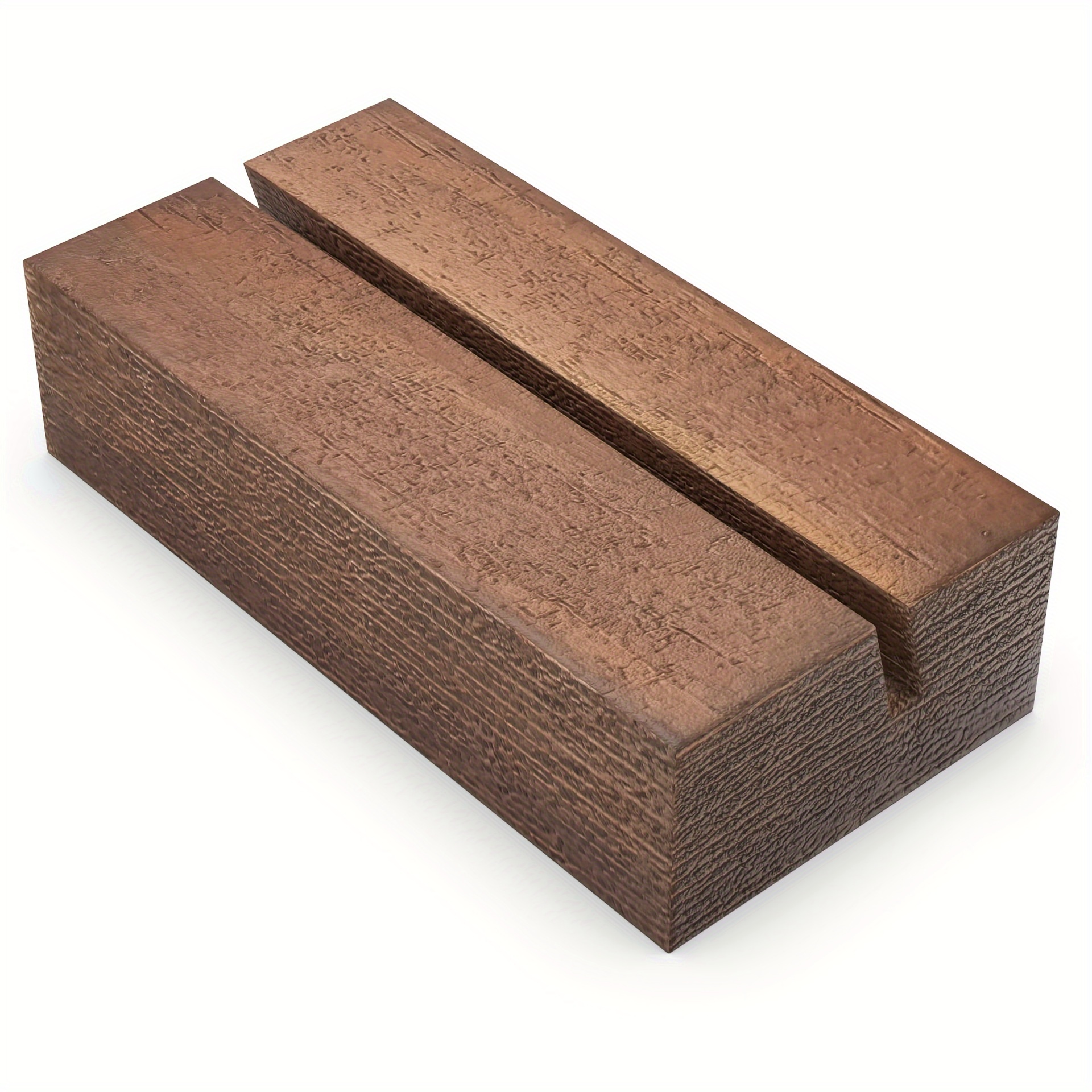 Image of 5pcs Pine Wood Card Holders | | Modern For Desk & Dining Table | Sturdy Slot For Business Cards, Postcards, Menus | Ideal For Home & Restaurant Use, Card Holder For Desk