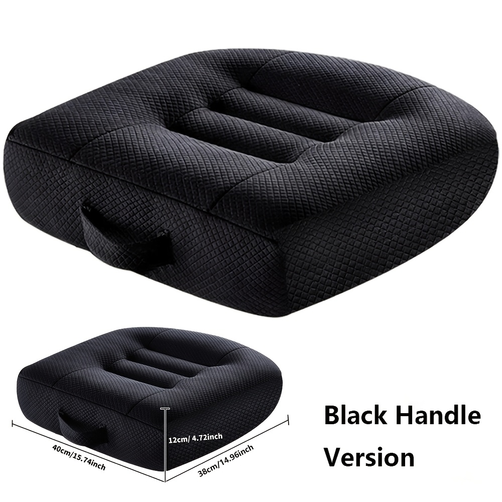 TEMU 1pc Height-increasing Cushion, 16 X 16 Inches, 4 Inches Thick, Suitable For Short Drivers, Vision, Office Chair Pad, Car Safety Seat Cushion For