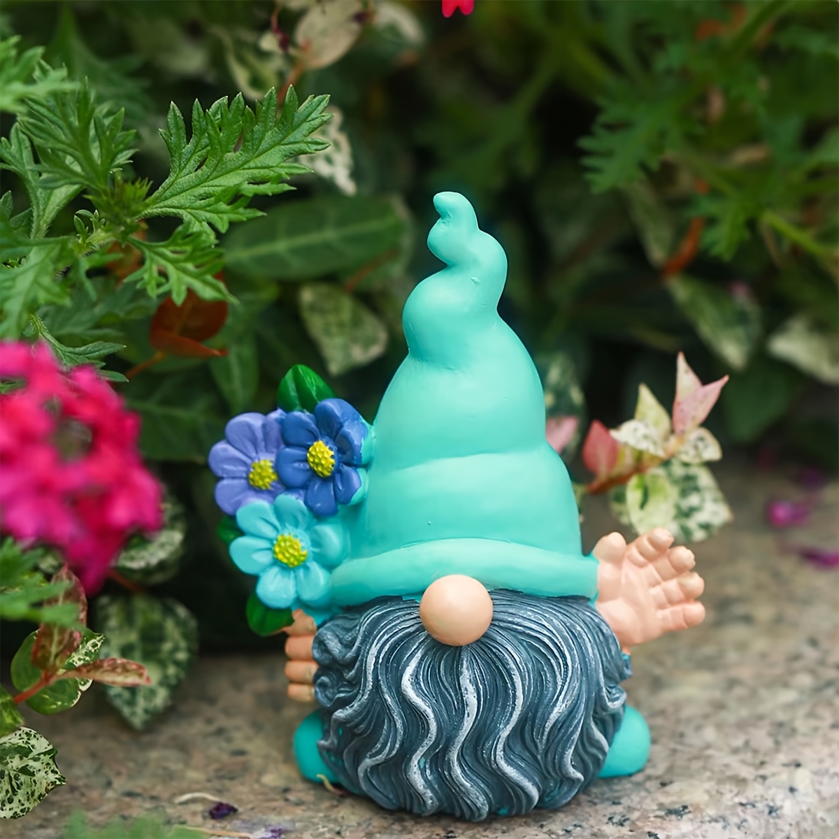 1pc Cute Faceless Butter Decoration, Gnome Statue, Garden Figurine Decoration, Gnome Ornament, Gnome Decor