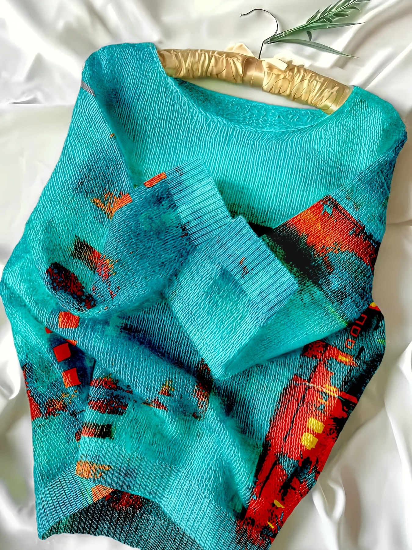 abstract sweater sold on Temu Australia