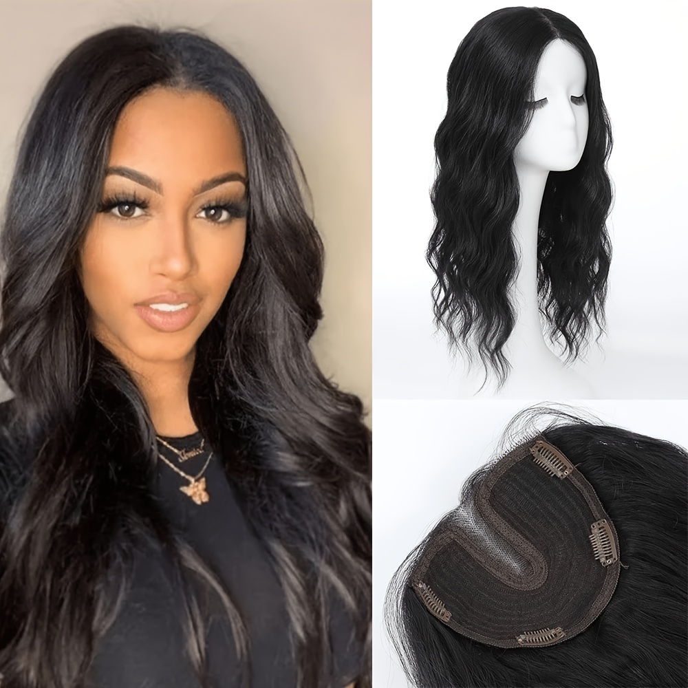 clip in hair topper sold on Temu United States