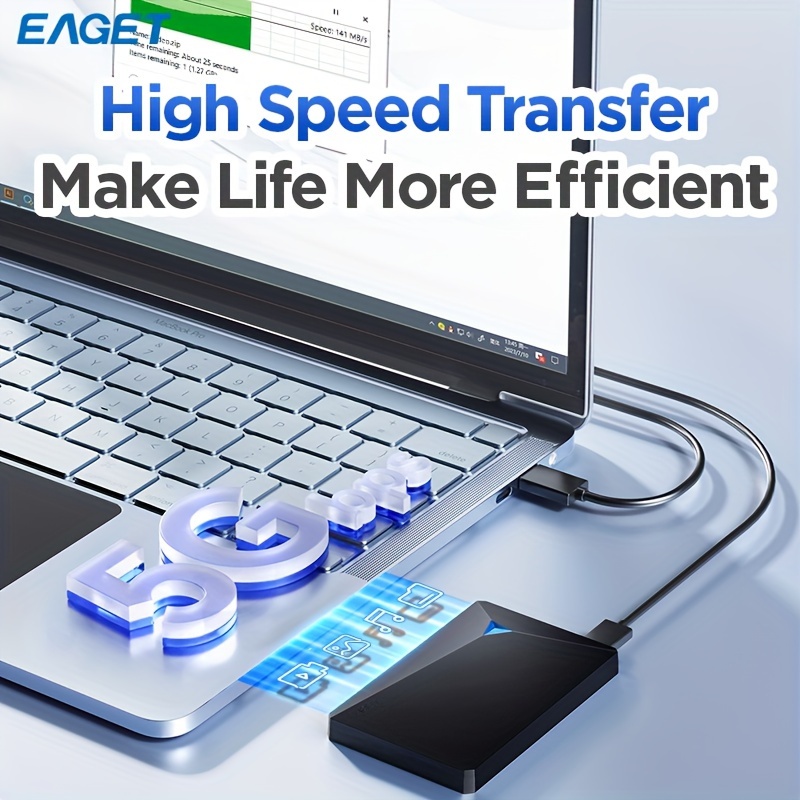 EAGET 500GB Large Storage Portable External Hard Drive, USB 3. 0 Mechanical Hard Drive for PC Laptop PS4 Xbox One Xbox Game/File/Video/Music Storage Expansion Backup 4 EAGET 500GB Large Storage Portable External Hard Drive, USB 3. 0 Mechanical Hard Drive for PC Laptop PS4 Xbox One Xbox Game/File/Video/Music Storage Expansion Backup - Image 4