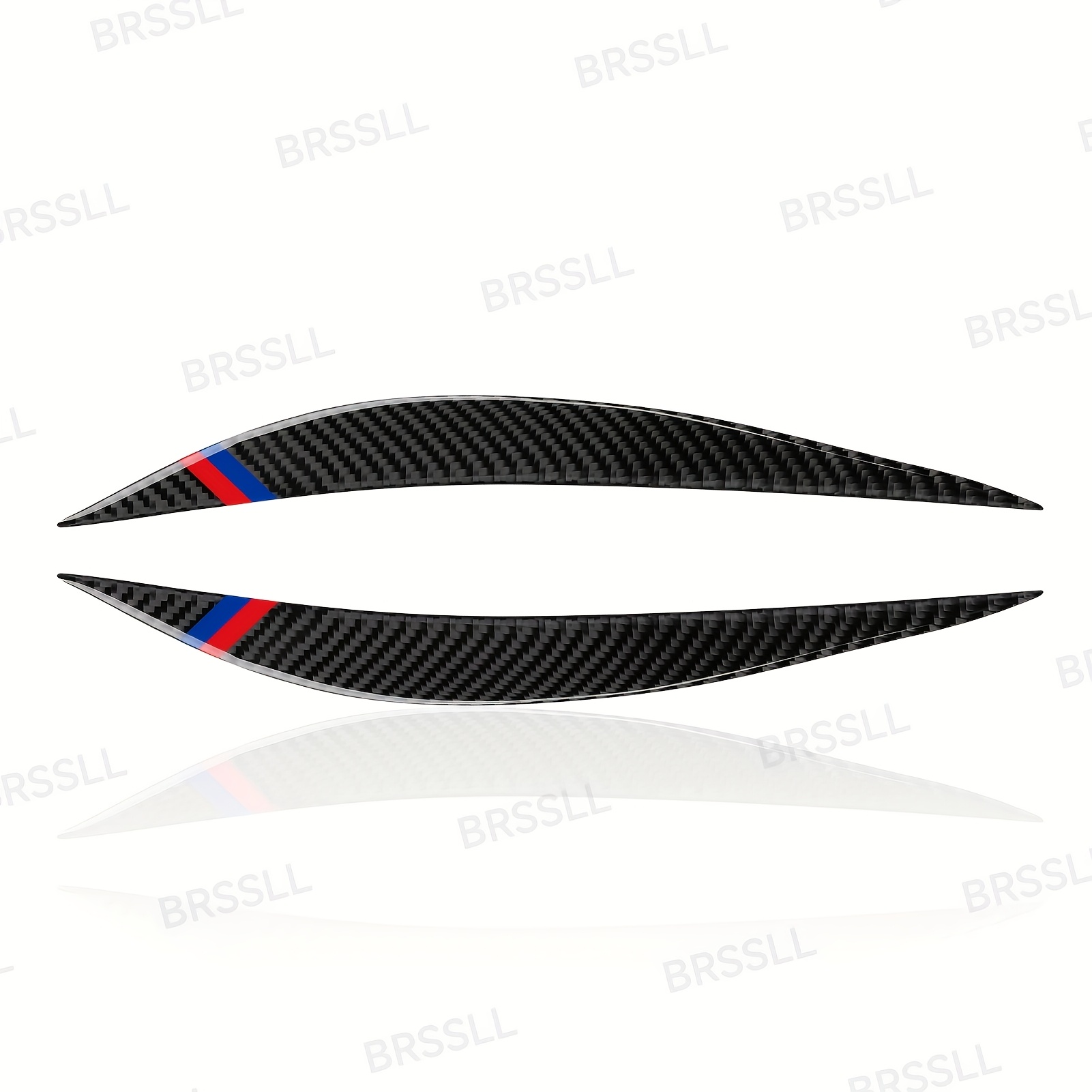 TEMU Suitable For F30 2012-2018 Models, Headlight Eyebrow Sticker, Car Hood Side Eyelid Modification Decorative Strip, Car Decal