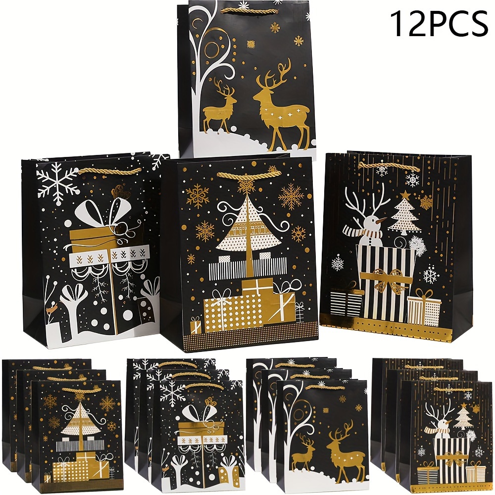 

12pcs Christmas & Gift - For Favors, Presents, And Retail - Handles