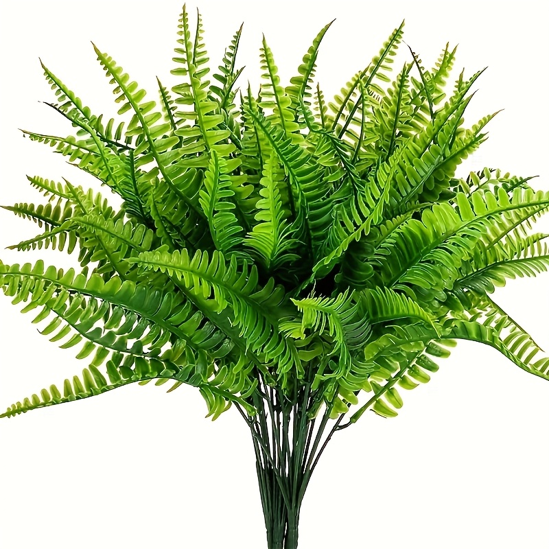 TEMU 3pcs Uv Protection Artificial Greenery Set - Faux Wheatgrass Shrubs For Indoor And Outdoor Decoration, Durable Plastic