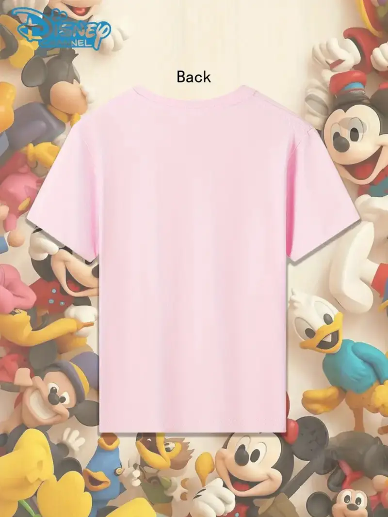 pink desserts round neck girl cartoon tshirt suitable for teenagers casual outdoor vacation short sleeved machine washable for and summer new product very suitable for theme Product details 1