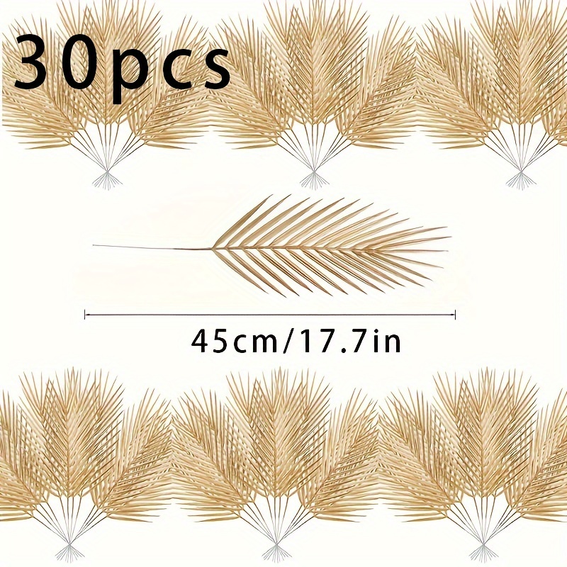 30pcs Premium Anti-oxidant Artificial Greenery - Large Stemmed Leaves - Christmas Decorations - Perfect For Home Decor, Holiday Parties, Table Centerpieces, Fireplace, Garden