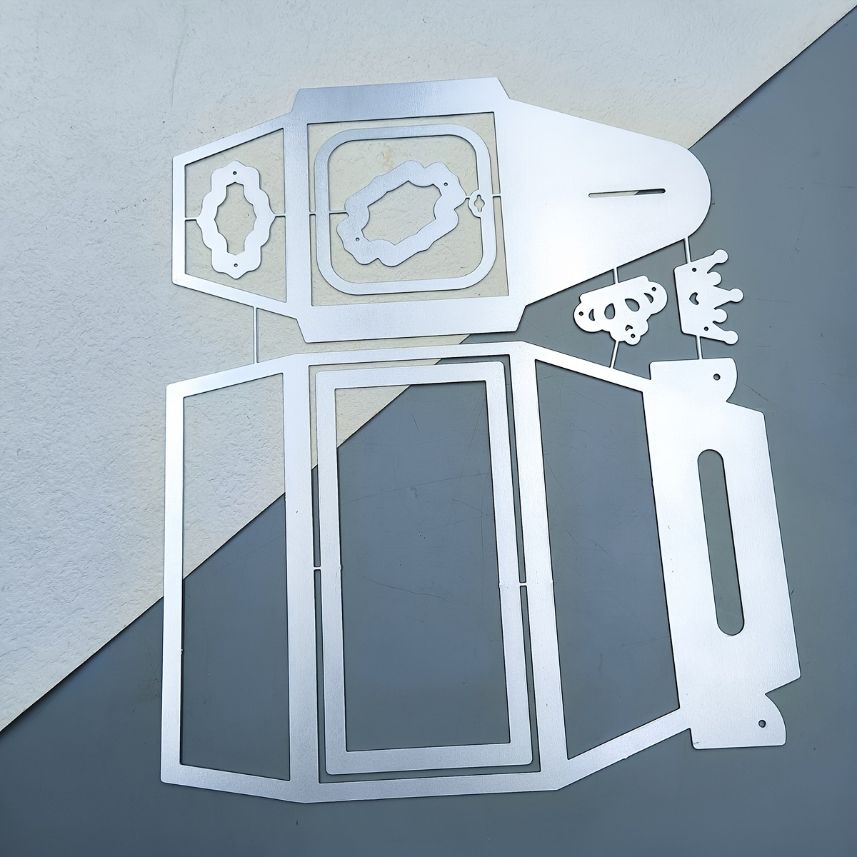Image of 1pc Gift Box Metal Die Cutting Use For Card Making, Diy Handmade Scrapbooking Crafts Stencil, Die Cuts For Making Photo Album Festival Celebration Surprise Design