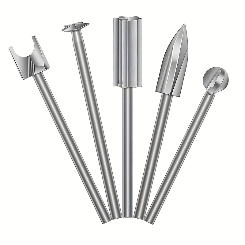 Rotary Tool Wood Carving Drill Bit Set, Carving Drill Accessories, Wood Sanding Woodworking Tools, Suitable For Diy Carving, Drilling, And Miniature Sculptures