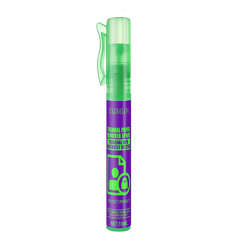 TEMU Stylo Spray Gomme de de Privée 10 ml - Liquide Correcteur pour Papier Thermique pour Effacement Rapide des Données, des Informations